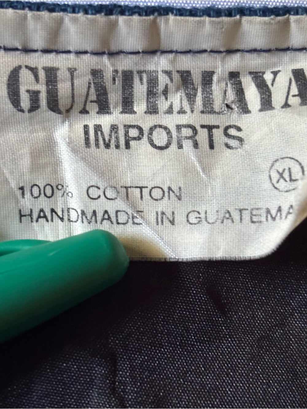 Guatemaya Women’s XL Woven Cotton Handmade Boho lined Pockets Jacket Seahorse - Picture 6 of 9